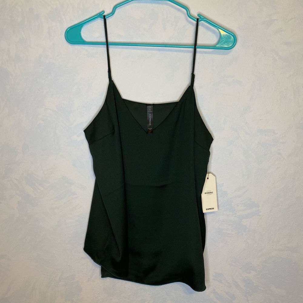 Express Reversible Tank Green Shiny and Matte